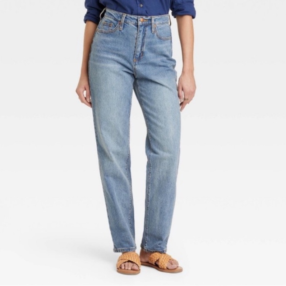 Women's High-Rise 90's Vintage Straight Jeans - Universal Thread Medium Wash